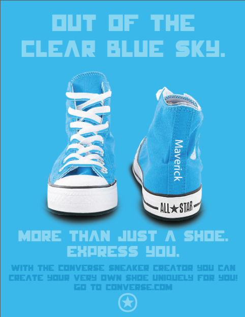 Converse Shoe Advertisement image.